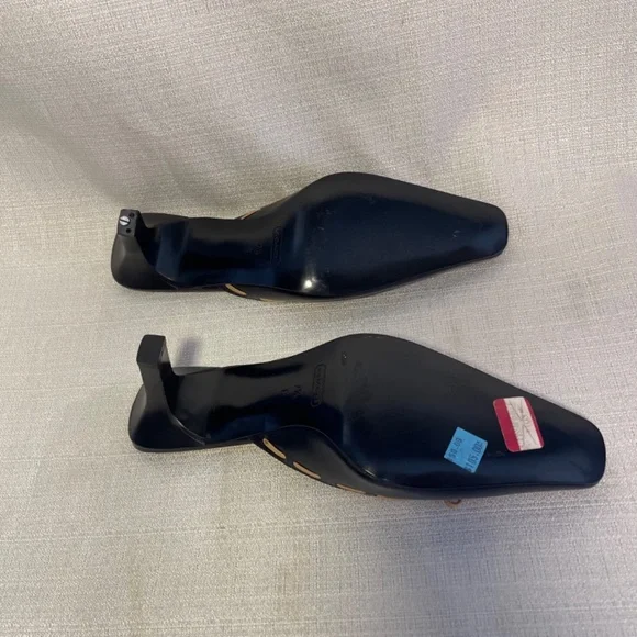 Coach kitten heels Black and Tan Women's Shoes Y2K - Picture 4 of 8